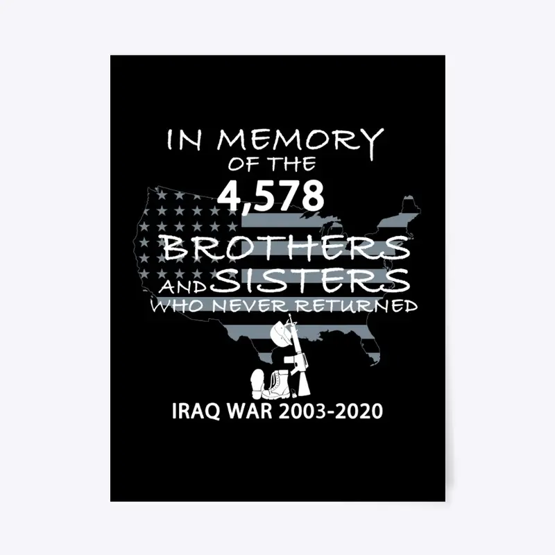 Iraq Veteran 2003-2020 In Memory