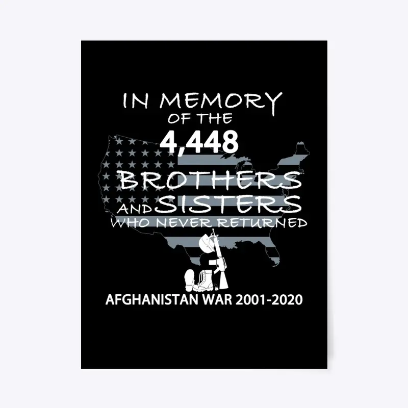 Afghanistan Veteran 2001-2020 In Memory